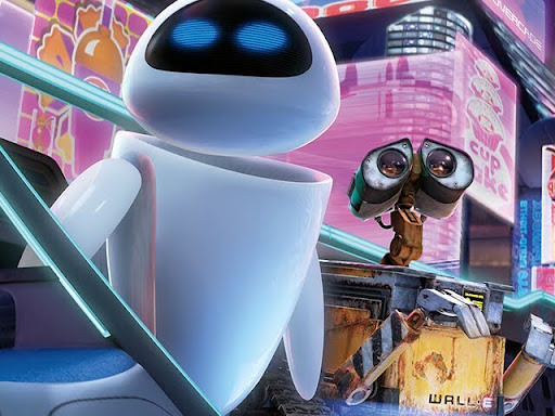 WALL-E & EVE admiring the sights of space