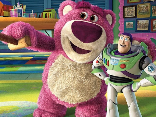 Lotso Huggin' Bear showing the toys around Sunnyside Daycare